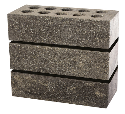 Картинка Кирпич - Гиперпрессованный кирпич Облицовочный одинарный крафт : М-200 размером 120x250x65. Цвет , производство ЛИТОС 